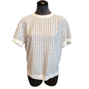 EC RACHEL ZOE CUFFED BLOSUE WITH STARS AND DOTS SZ. M